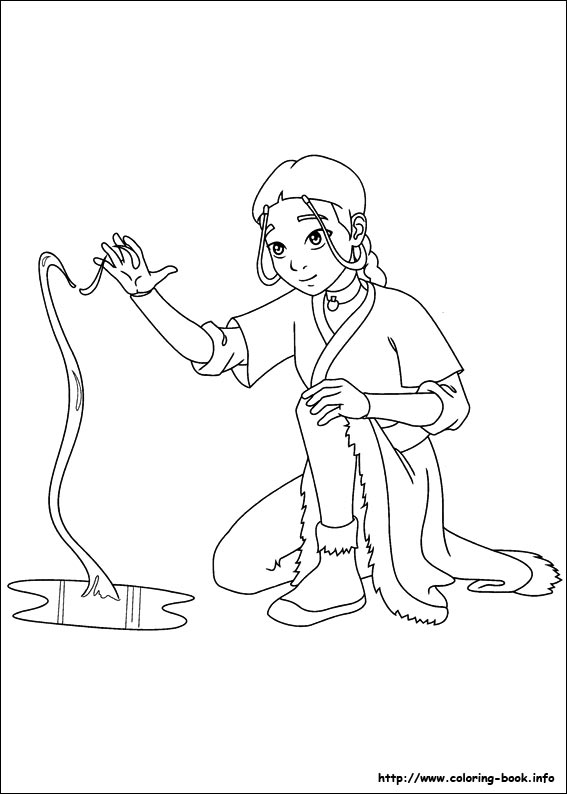 Avatar the last airbender coloring picture