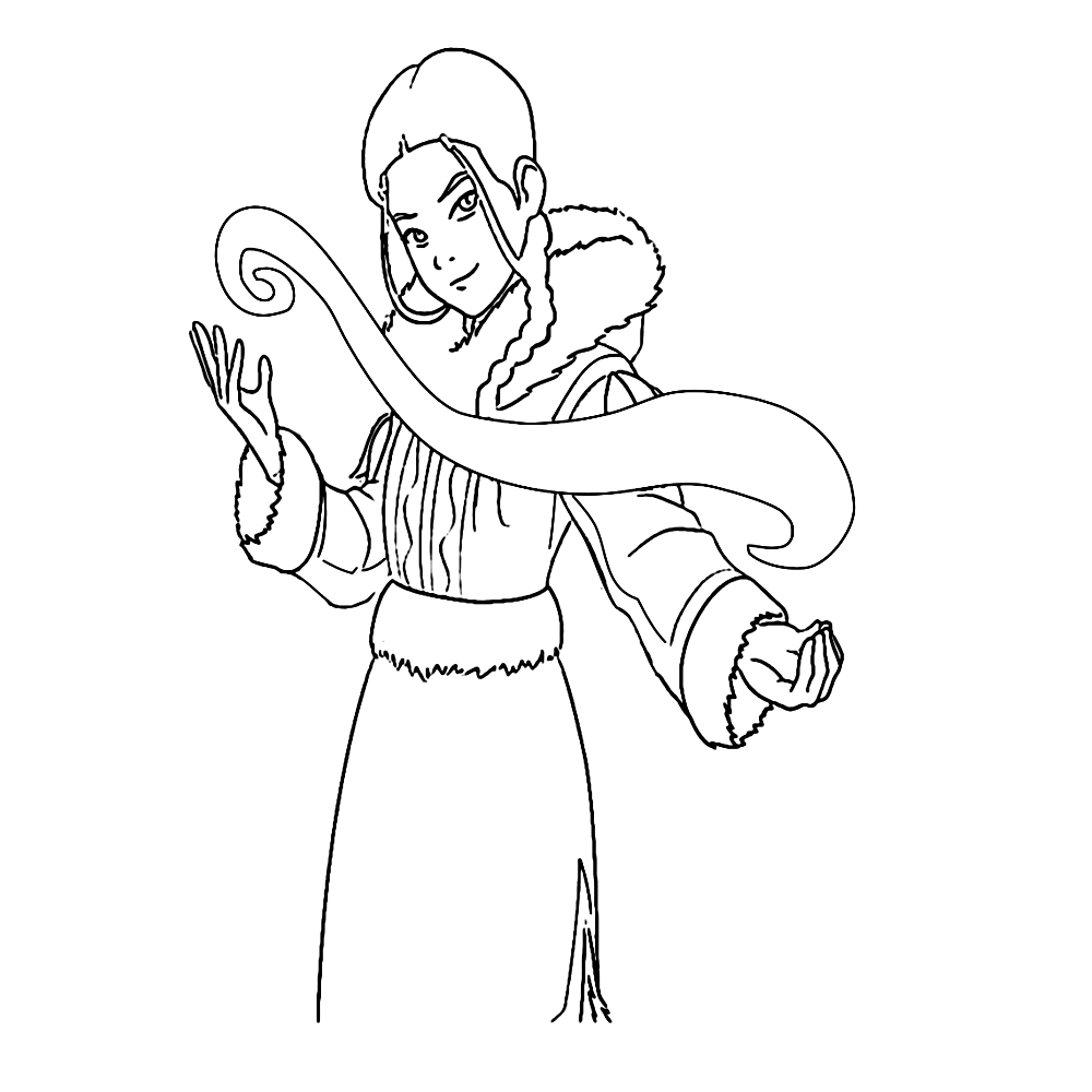 Avatar the last air bender coloring pages