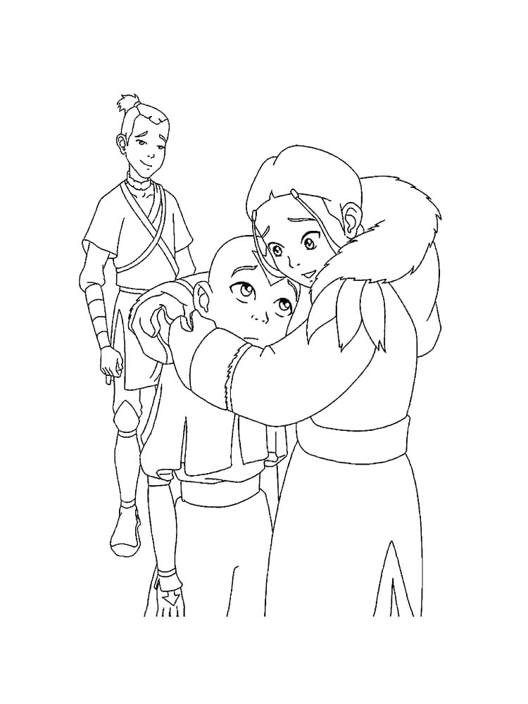 Avatar the last air bender coloring pages