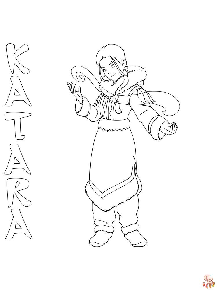 Avatar the last airbender coloring pages