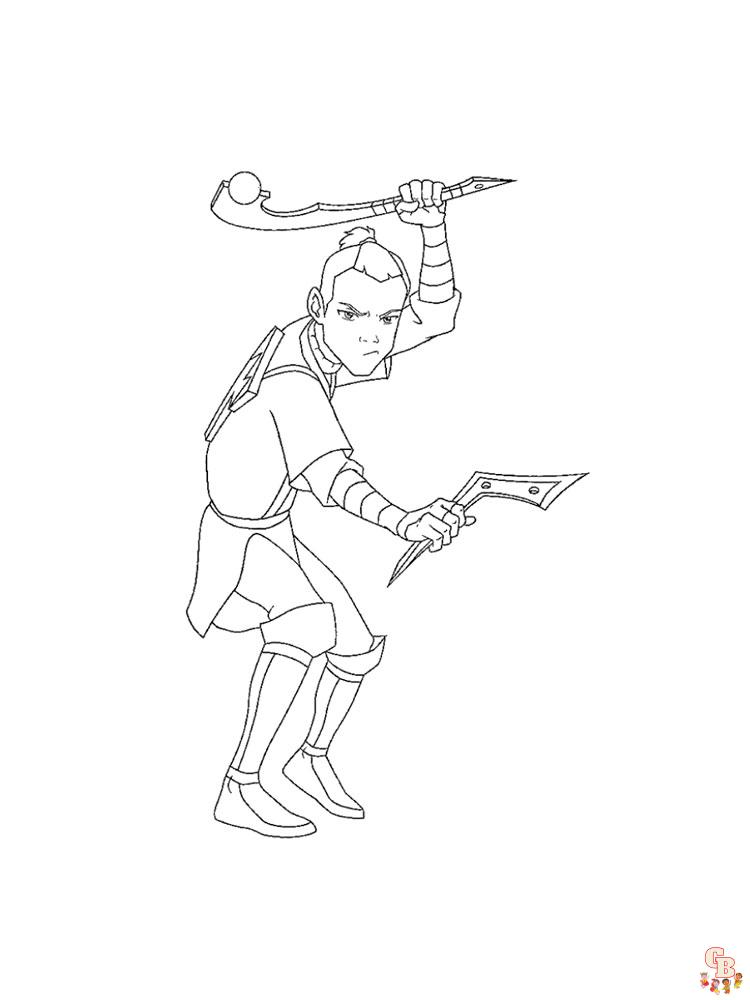 Avatar the last airbender coloring pages