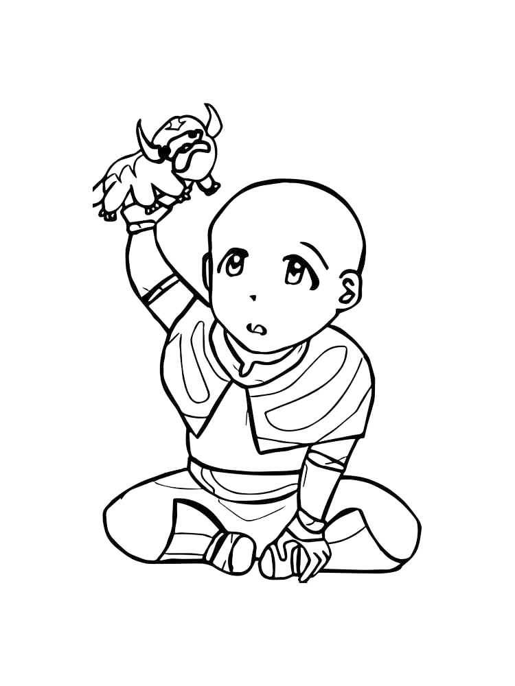 Avatar the last air bender coloring pages