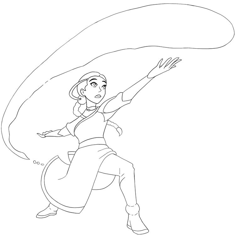 Was bored drew katara