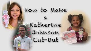 Make a katherine johnson paper doll