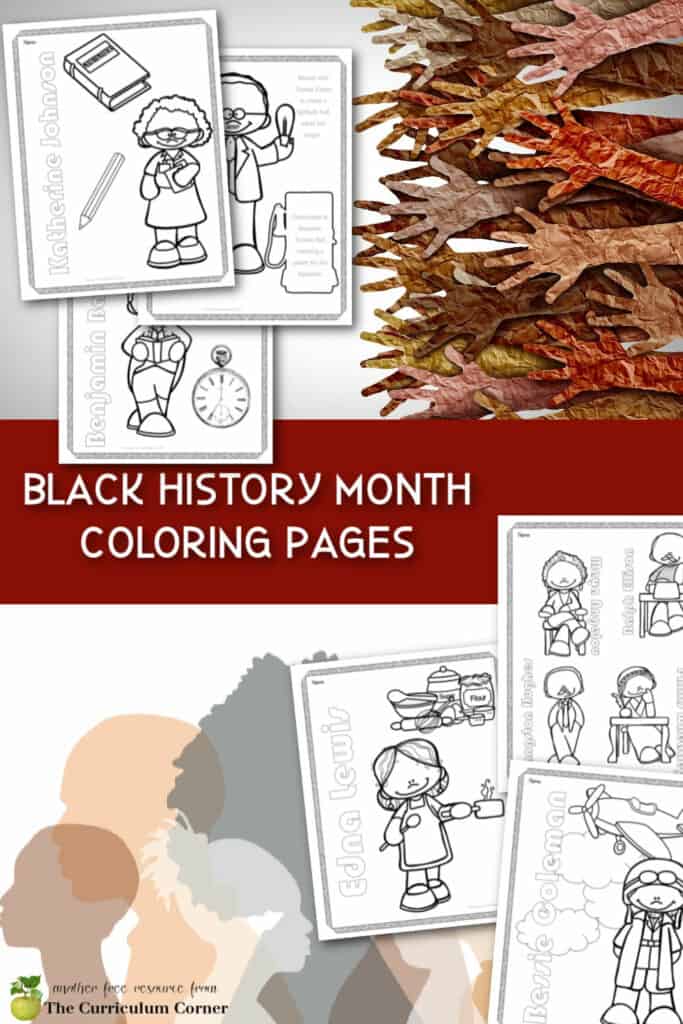 Black history month coloring pages