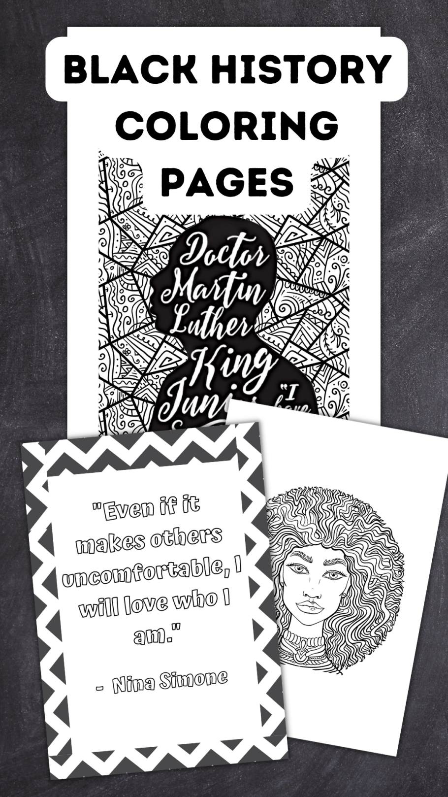 Black history month loring pages free printables