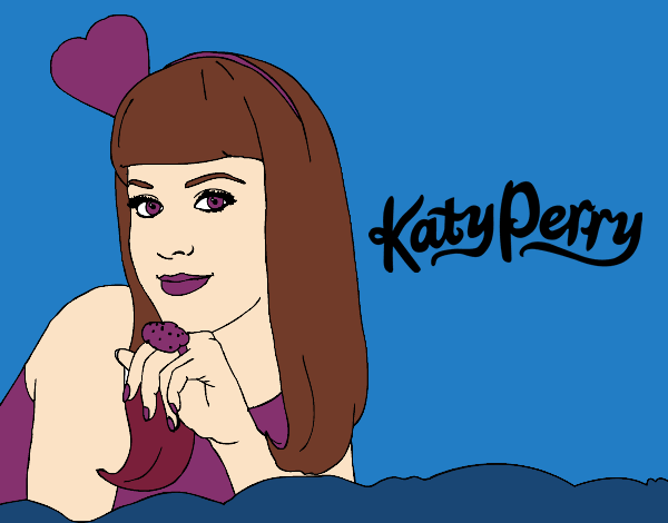 Colored page katy perry painted by samg