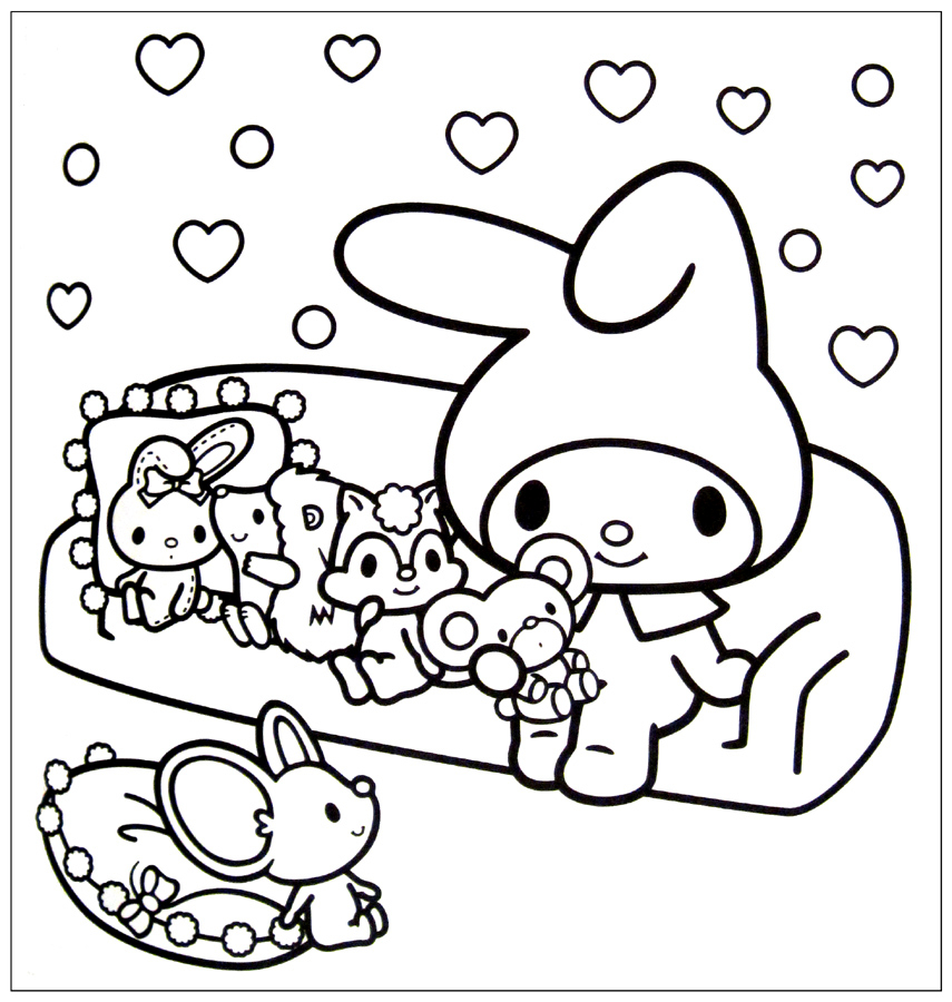 Kawaii coloring pages