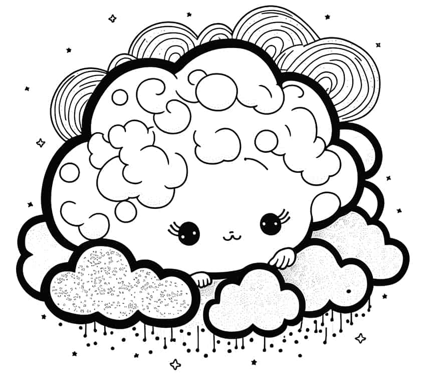 Kawaii coloring pages