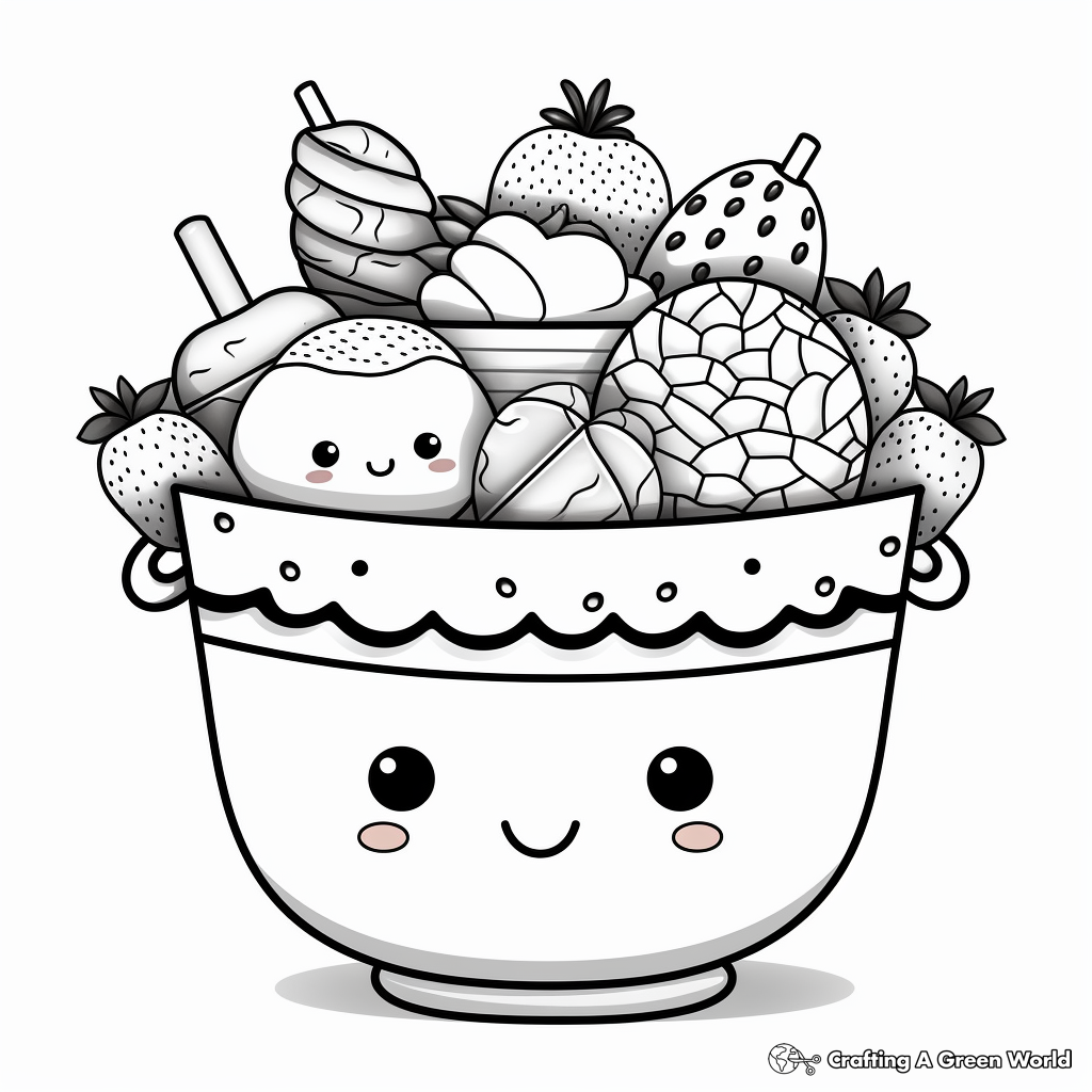 Kawaii aesthetic coloring pages