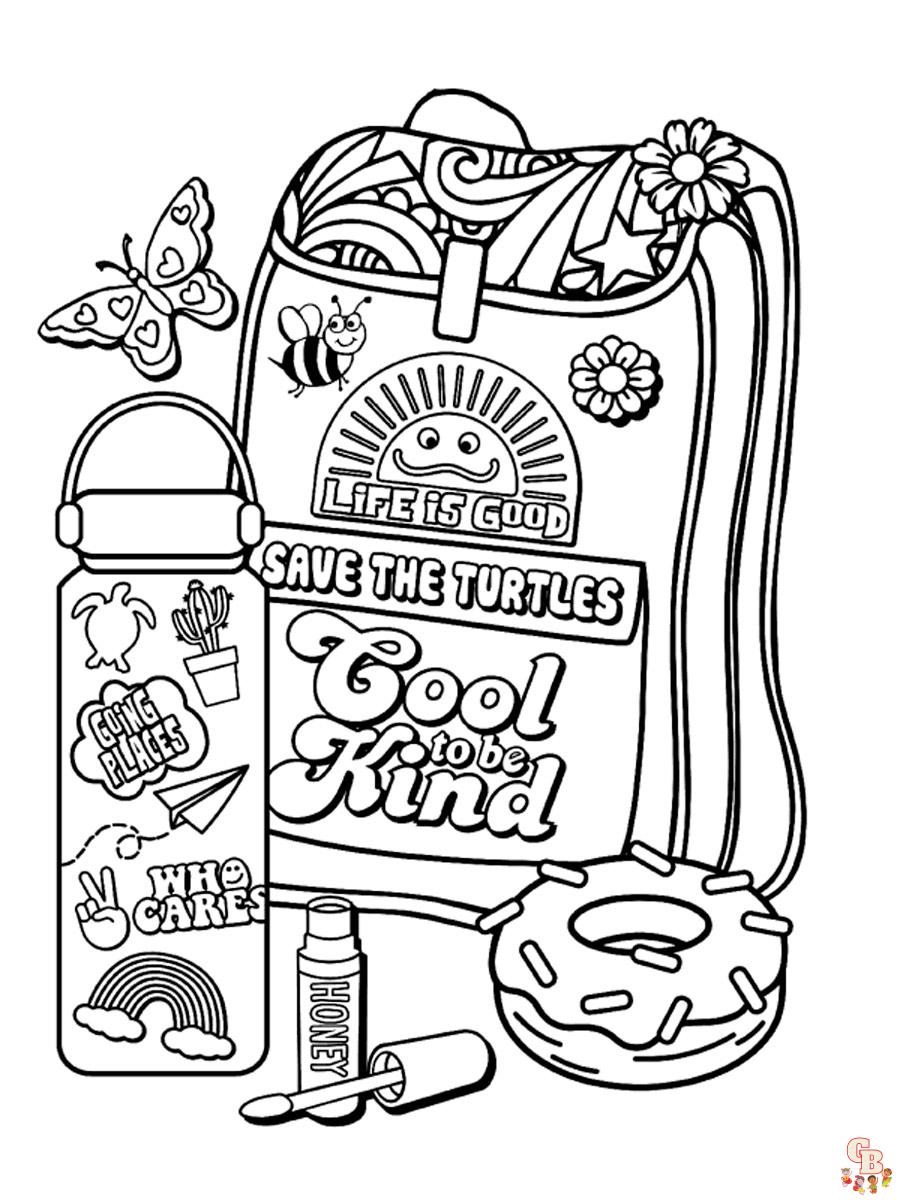 Aesthetic coloring pages