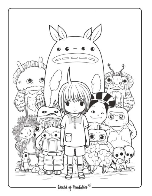 Kawaii coloring pages