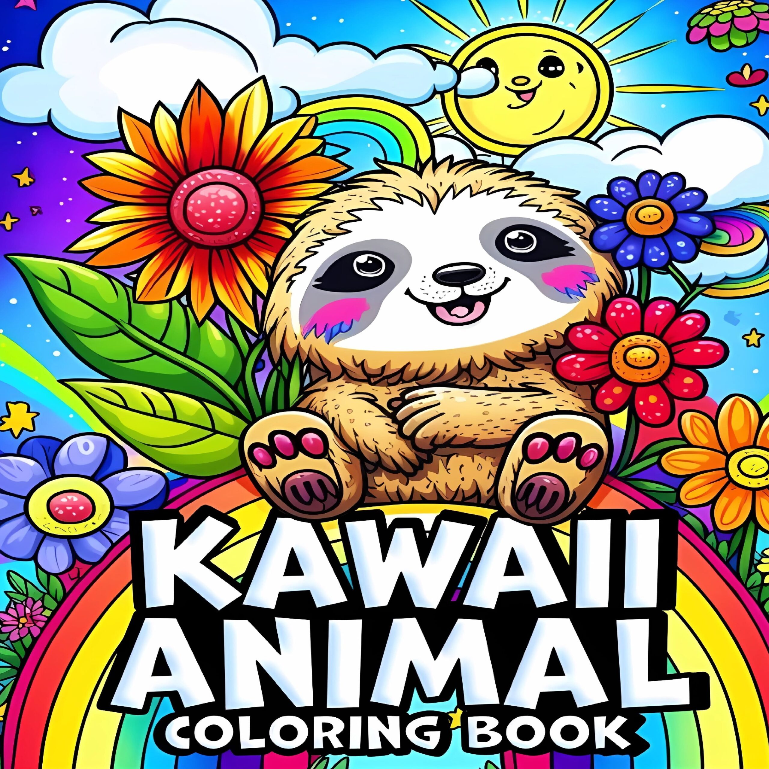 Kawaii coloring book cute and easy coloring pages with kawaii animals made by teachers