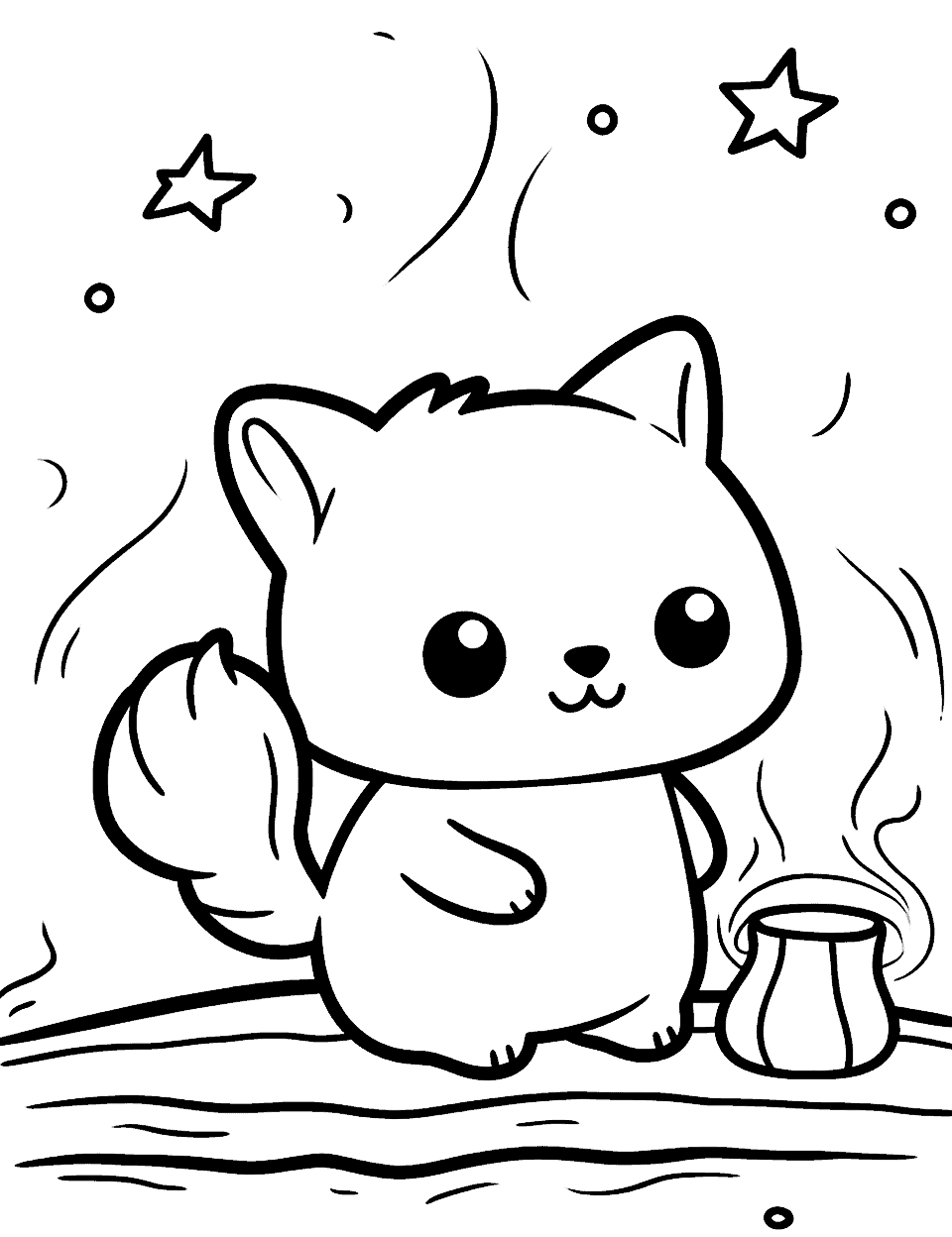 Kawaii coloring pages free printable sheets