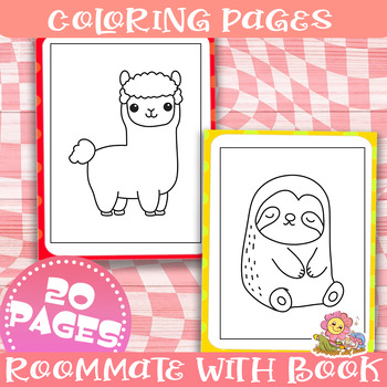 Cute animals coloring pages for kids fun creative activities classroom decor