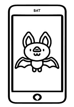 Kawaii animals coloring pages bulletin board letters kit iphone art