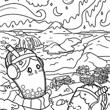 The kawaii boba adventure coloring book cute kawaii adventure easy and relaxing coloring pages for kids adults leigh lulu books