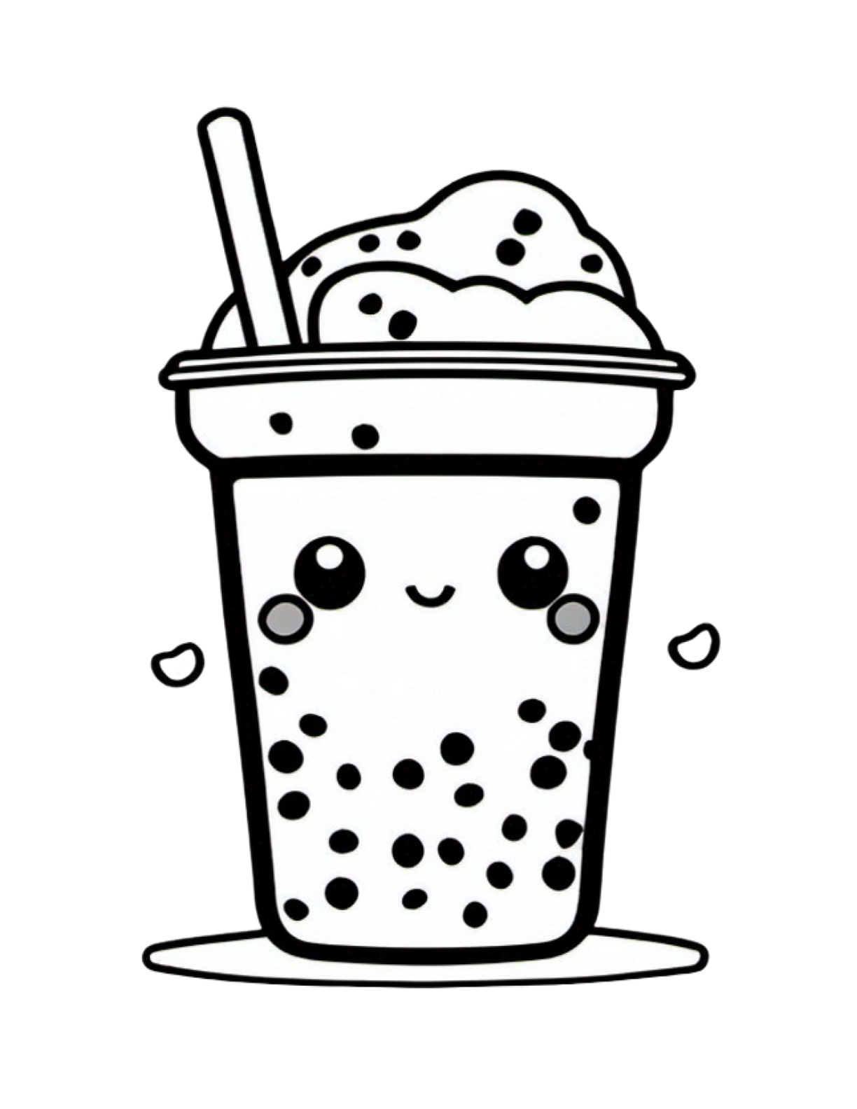 Boba coloring pages