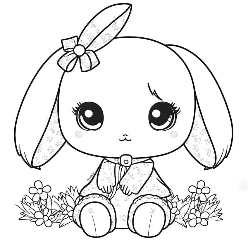 Bunny coloring pages