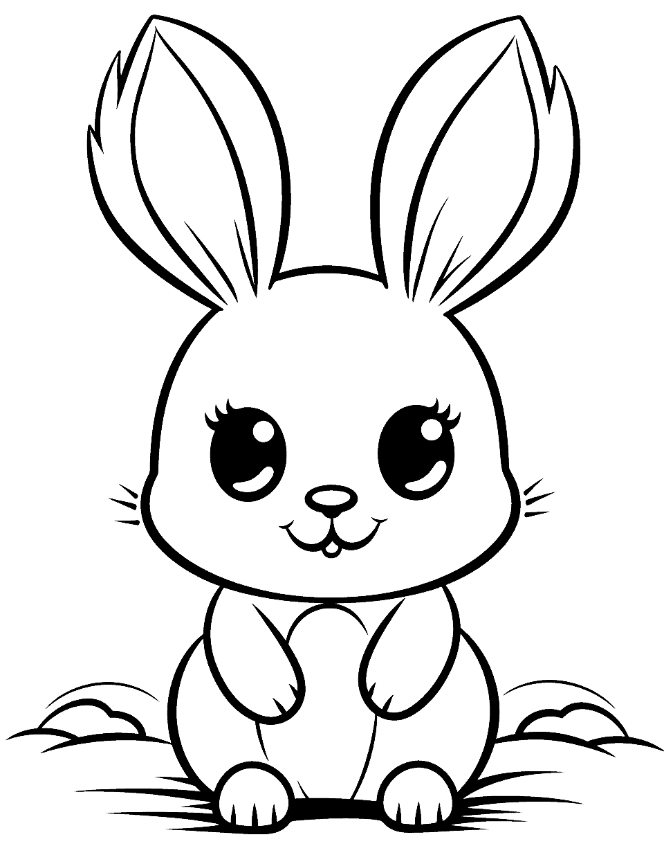 Rabbit bunny coloring pages free printables