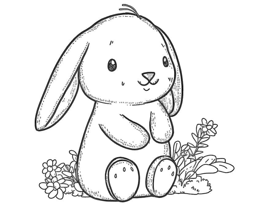 Bunny coloring pages