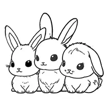 Bunny coloring pages for kids free pdf downloads