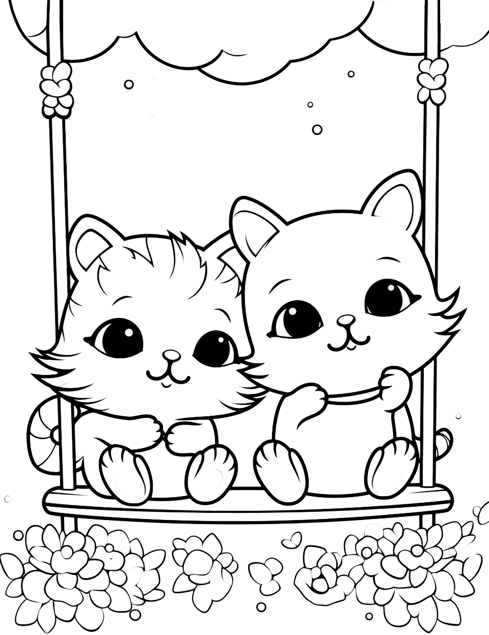 Kawaii coloring pages free printable sheets