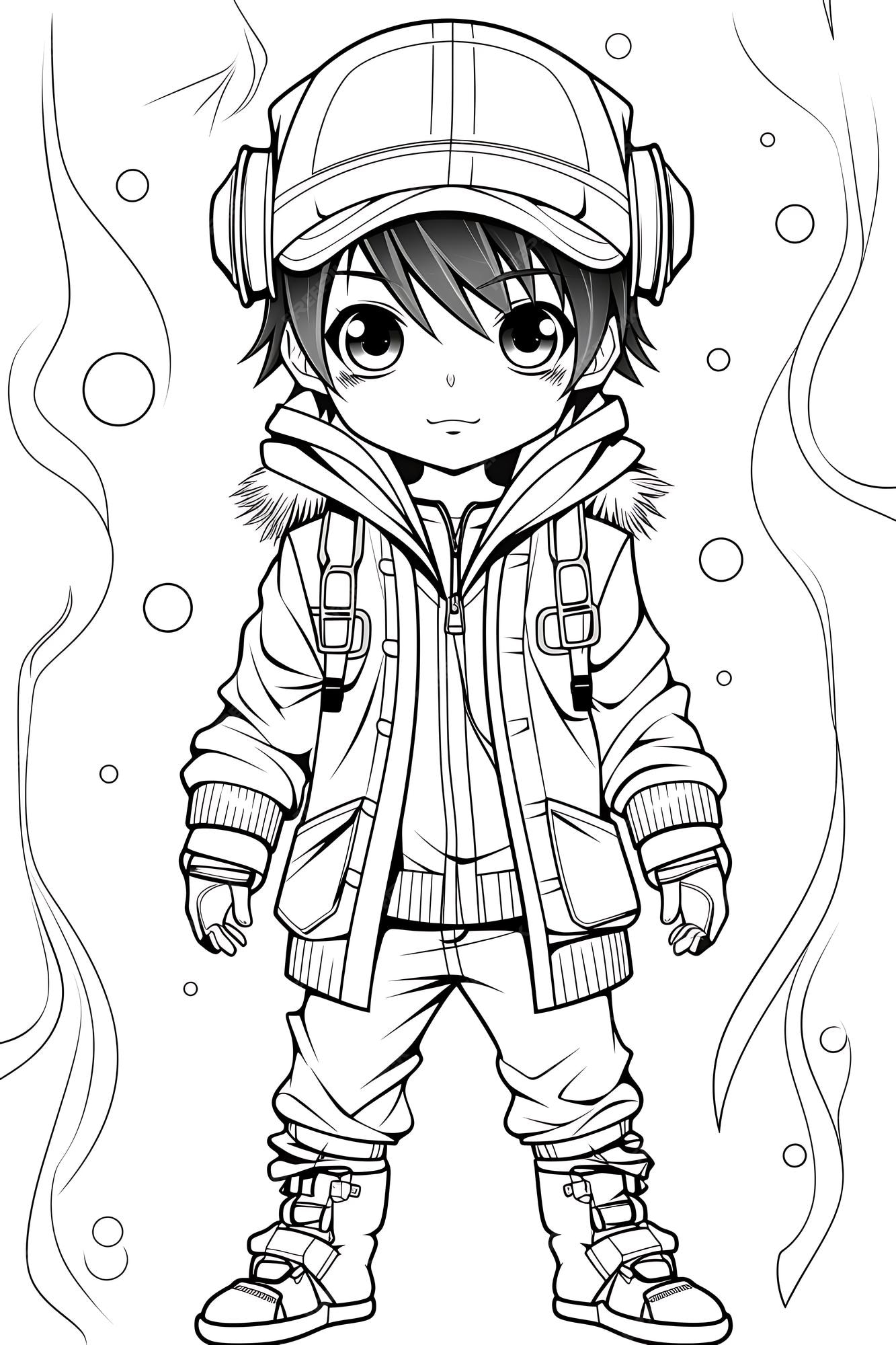 School boy cartoon doodle kawaii anime coloring page cute illustration drawing character chibi manga ic vector art at vecteezy anime drawing for boy