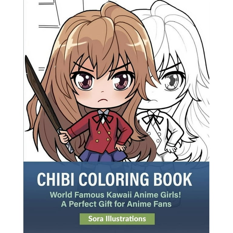 Chibi coloring book world famous kawaii anime girls a perfect gift for anime fans paperback