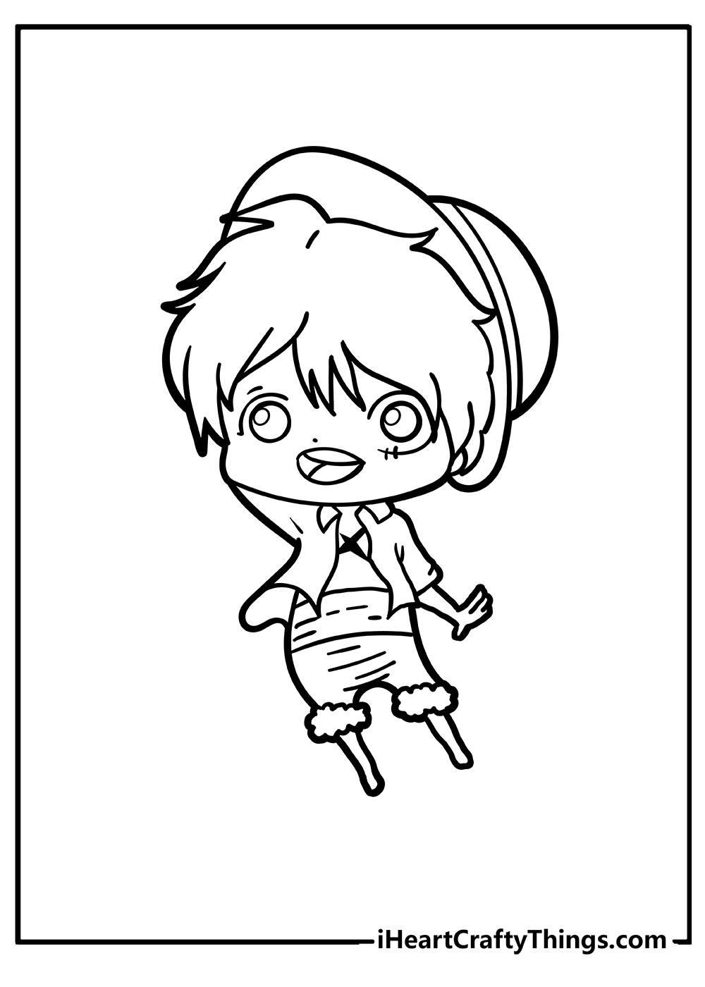 Chibi coloring pages free printables