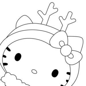 Kawaii christmas coloring pages printable for free download