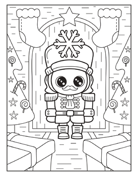 Christmas kawaii kingdom christmas coloring pages holiday craft activity