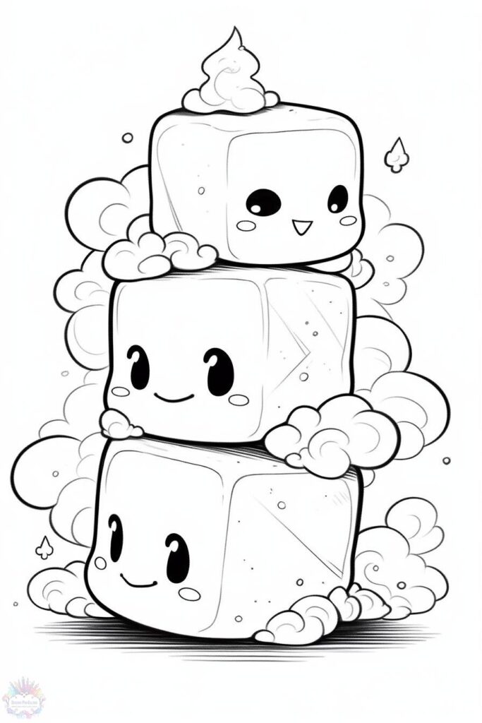 Kawaii coloring pages