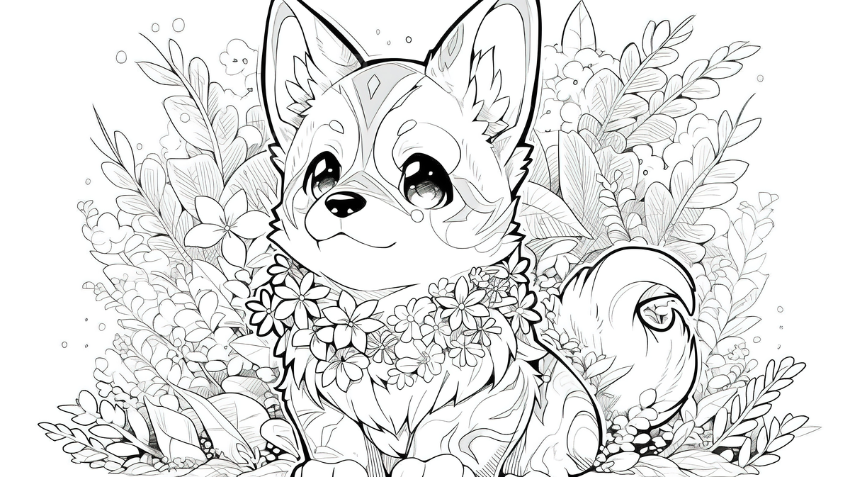 Cute corgis coloring pages new coloring pages for kids background cute dog coloring picture dog cute powerpoint background image and wallpaper for free download