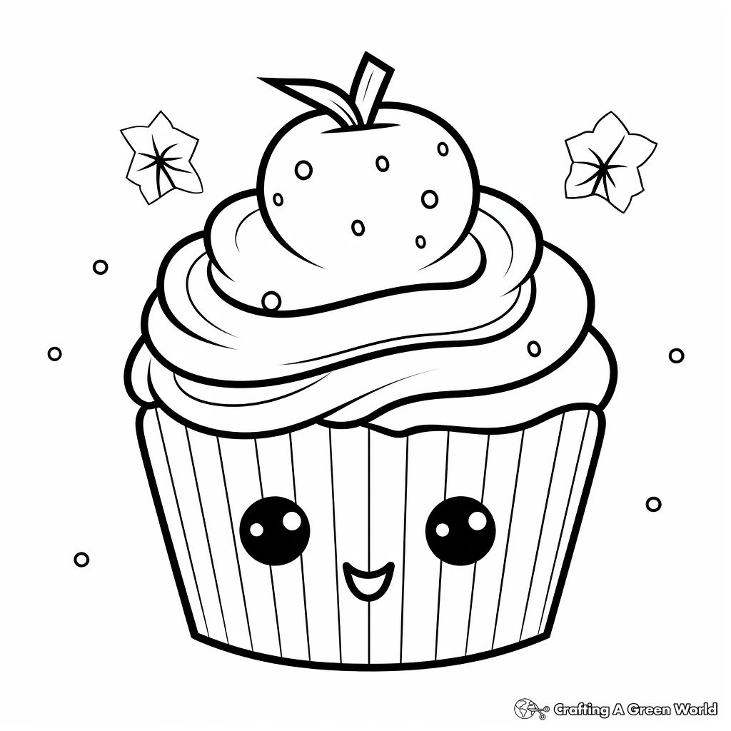 Food kawaii coloring pages