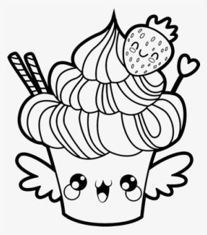 Kawaii food coloring pages