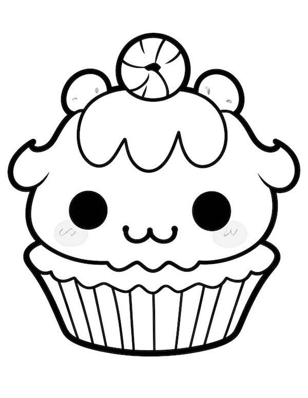 Irresistible cupcake coloring pages for kids and adults