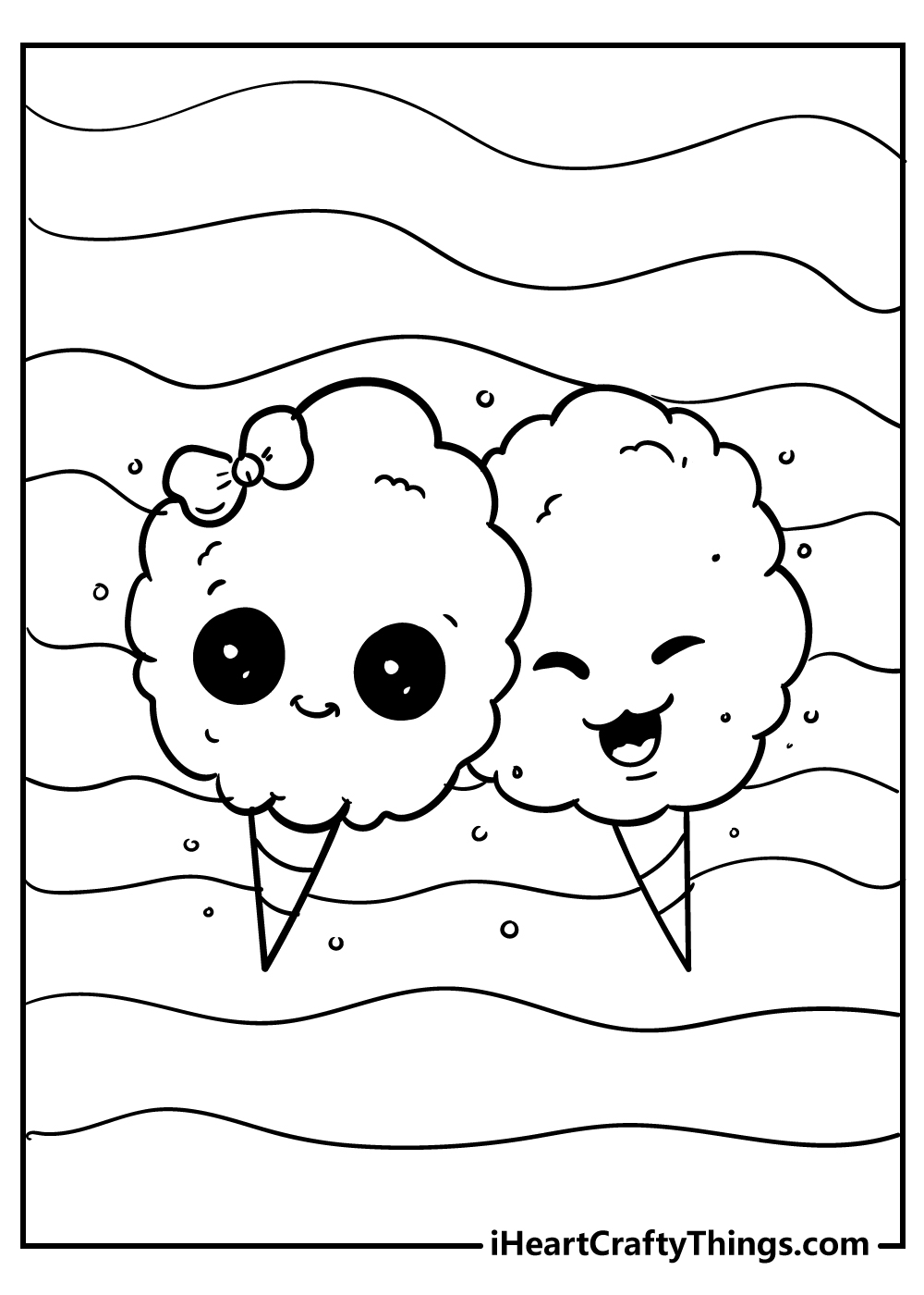 Kawaii coloring pages free printables