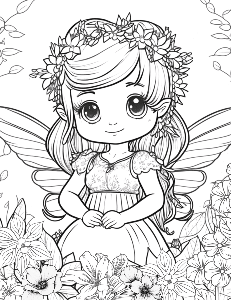 Kawaii coloring pages for girls adults