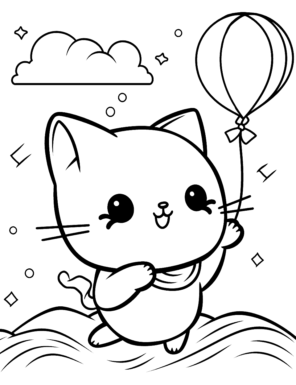 Kawaii coloring pages free printable sheets