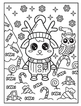 Christmas kawaii kingdom christmas coloring pages holiday craft activity