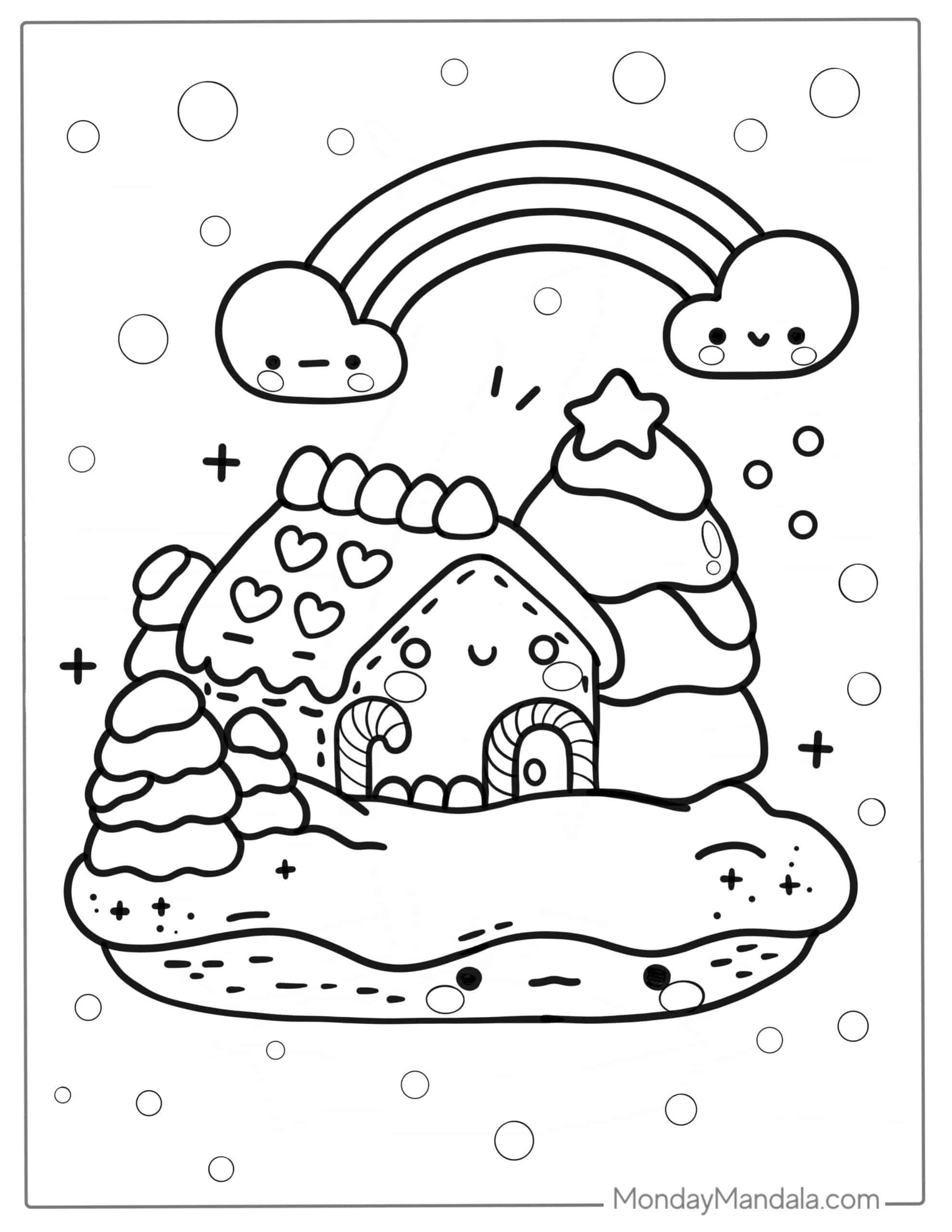 Kawaii coloring pages free pdf printables coloring pages chibi coloring pages christmas coloring pages