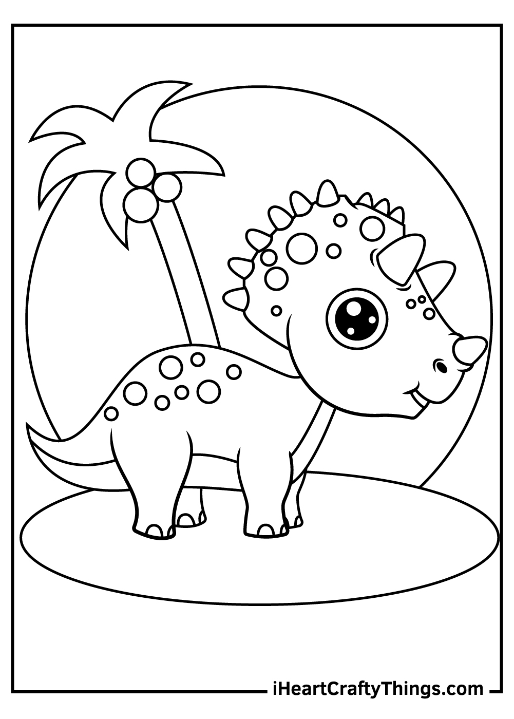 Cute dinosaurs coloring pages free printables