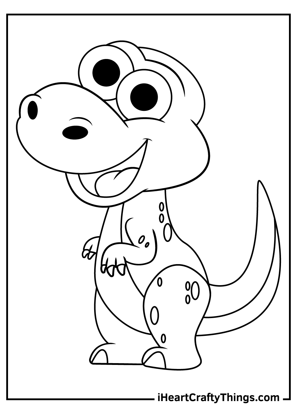 Cute dinosaurs coloring pages free printables