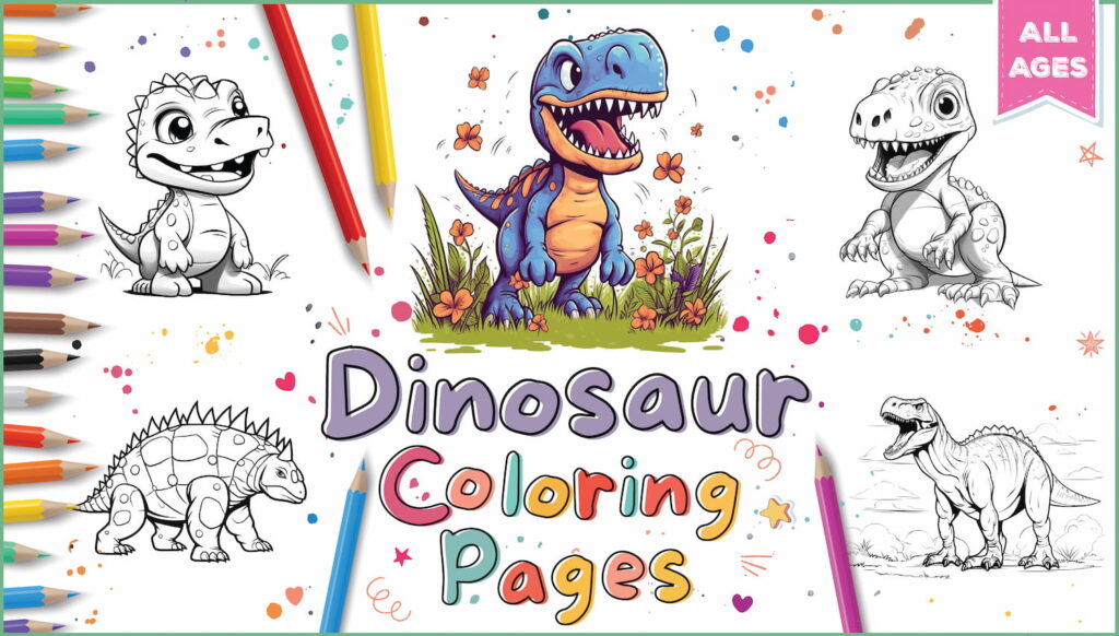 Dinosaur coloring pages best pages for kids