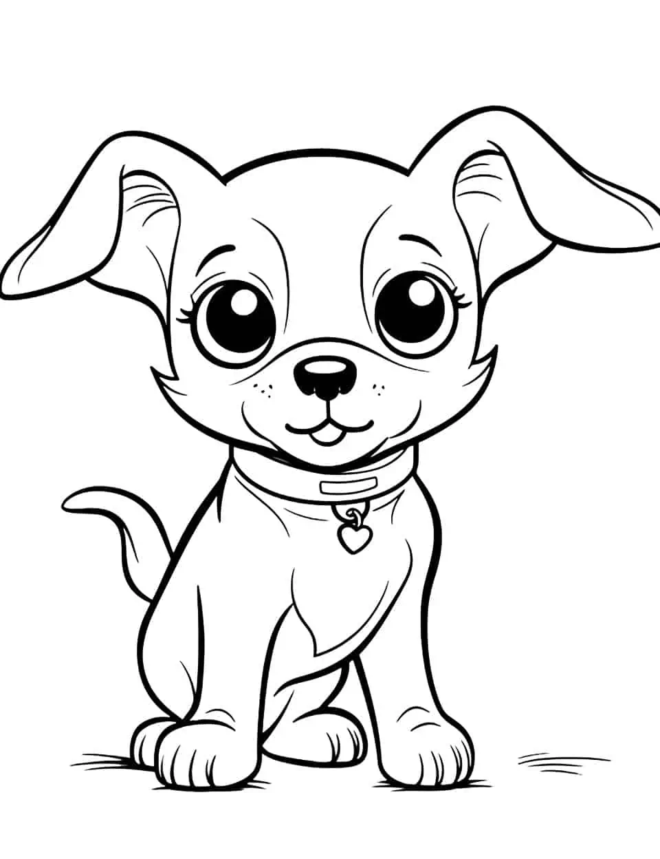 Dog coloring pages free printable sheets