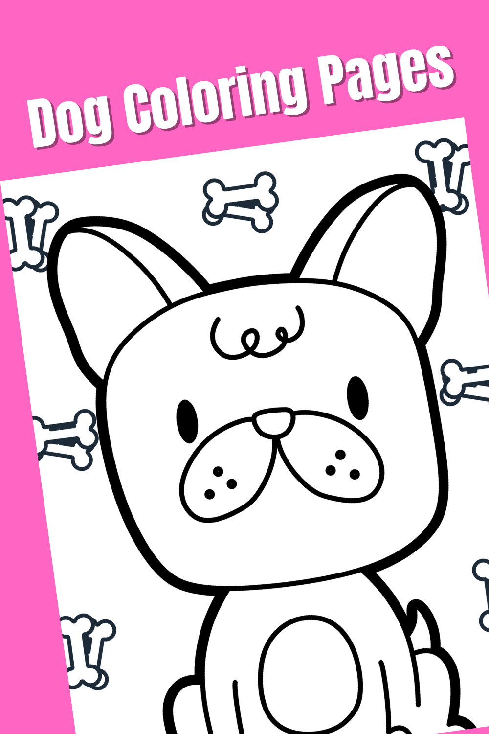 Free printable cute dog coloring pages