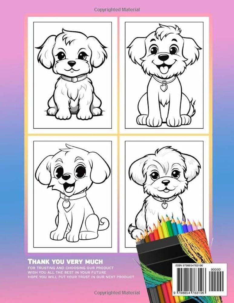 Kawaii dogs coloring book kawaii dog by layla noah