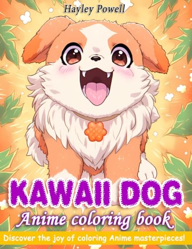 Kawaii adorable dogs anime coloring book cute puppies manga art coloring pages for anime enthusiasts a stress