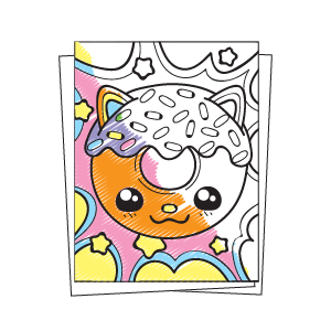 Kawaii coloring book too sweet to eat cute coloring pages for kids with sweet cupcakes unicorns donuts cats panda bears and different desserts